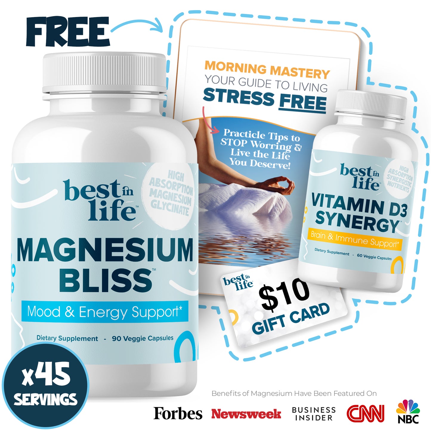 Magnesium Bliss™ Stress Busting Bundle + 4 FREE Bonuses