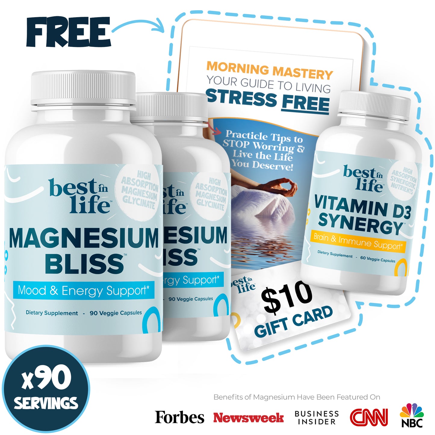 Magnesium Bliss™ Stress Busting Bundle + 4 FREE Bonuses